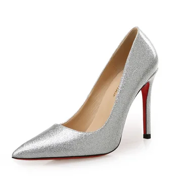 

Women Shoes Patent Leather Pointed Pumps Crystal Asakuchi Fine High Heel Single Shoes Wedding Shoes Banquet Shoes Wighout Logo