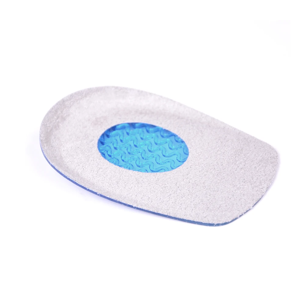 1Pair Man/Women Silicon Gel Heel Cushion Insoles Soles Relieve Foot Pain Protectors Spur Support Shoe Pad Feet Care Inserts