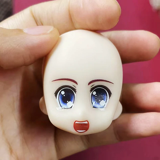 OB11 Doll Head (Including Face/Face Support/Back of Head) and Body Fit Obitsu11,GSC,DOD Dolls and 1/12 BJD Dolls Toy Accessories 6