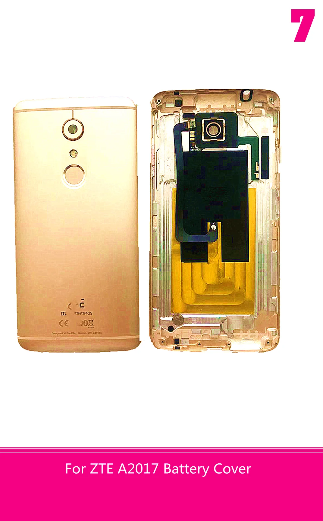 Для zte A2017 крышка батареи чехол Корпус для zte-A2017 запасные части