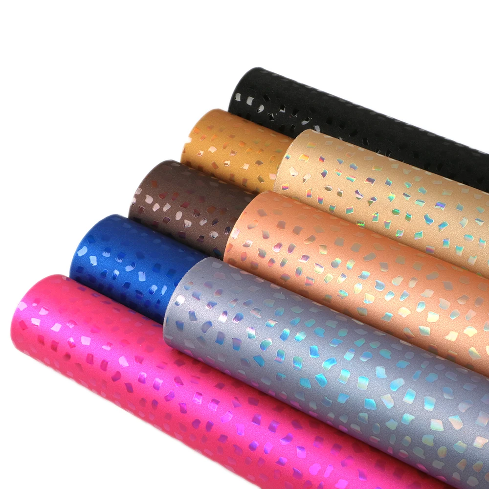 1077033001 David accessories 20*34 см dot искусственной искусственная кожа бант для волос для художественного оформления ногтей, ручная работа ремесла 8 шт./компл., 1Yc5850 - Цвет: 1077033001