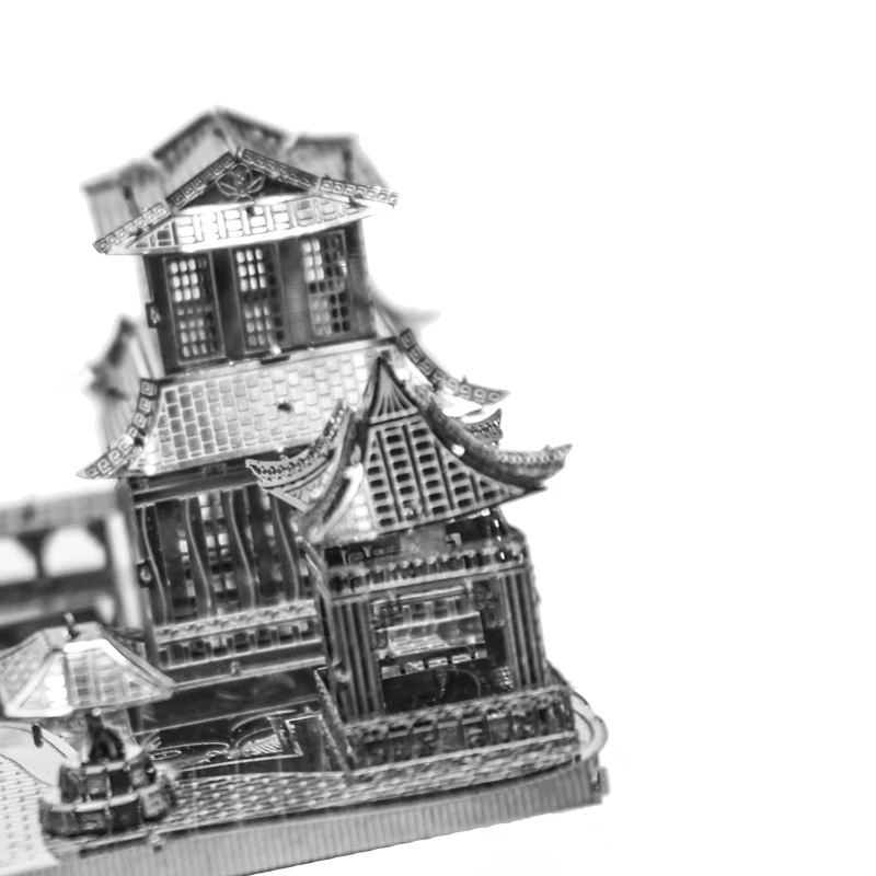 Головоломка для взрослых, 3D металлическая головоломка, модель здания, Сучжоу, сад, игрушка, набор для сборки, высокая сложная головоломка, мини-украшение