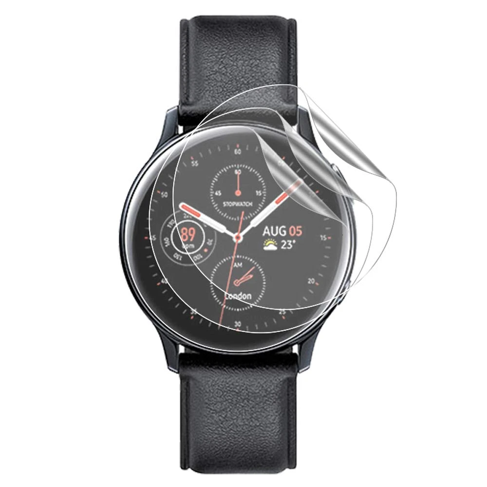 3 упаковки для samsung Galaxy Watch Active2 40 мм/44 мм Смарт-часы 5H ТПУ нано анти-шок высокой четкости протектор экрана прозрачная пленка