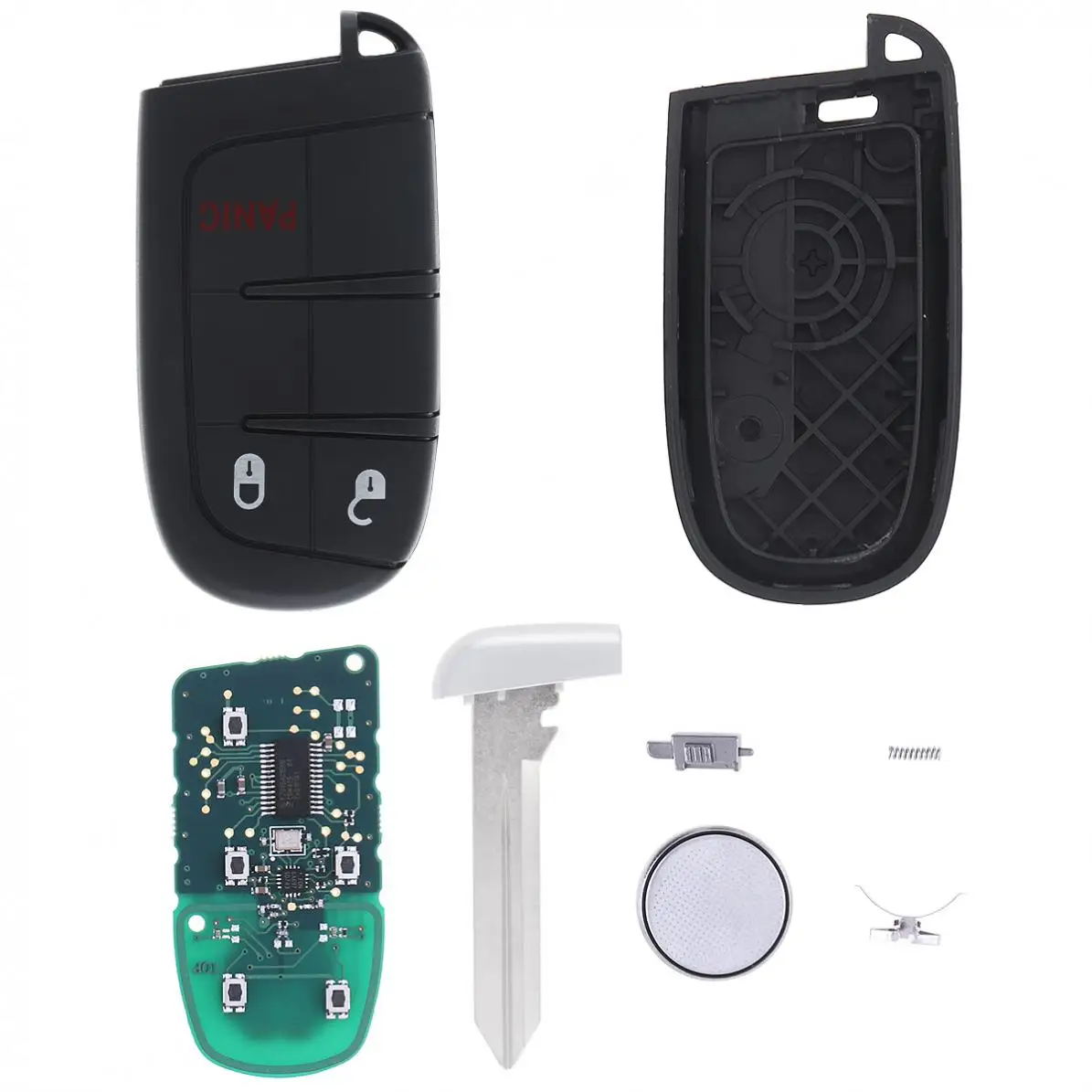 433MHz 3/4 Bottons без ключа без выреза Флип дистанционного брелока передатчик Push Start Fobik M3N40821302 68051387AB для Dodge