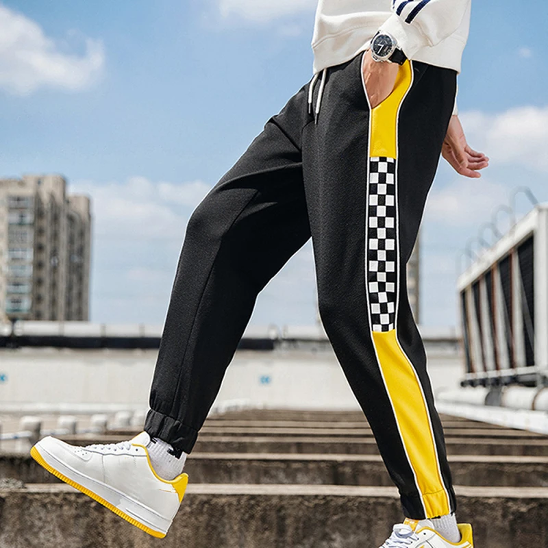 FLORATA, мужские повседневные уличные штаны, размер S-4XL, модные брюки-карго с эластичной резинкой на талии, штаны-шаровары для мужчин