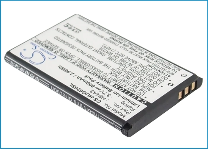 UPGRADE Cameron Sino Battery For T-Mobile HB4A3 Groove,Panama,Unity 800mAh / 2.96Wh