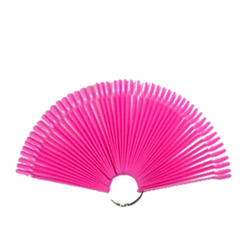

50Pcs False Nail Tips Fan Transparent Black Nail Tips Nail Art Practice Display Design Tools