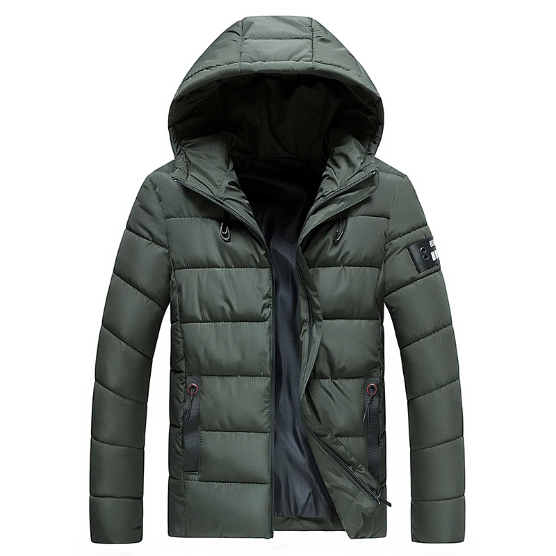 80% OFF 2019 Winter Jacket Men Hooded Thick Warm Jacket Fashion Warm Outwear Casual Slim Parka Mens Jackets and Coats Mens Overcoat