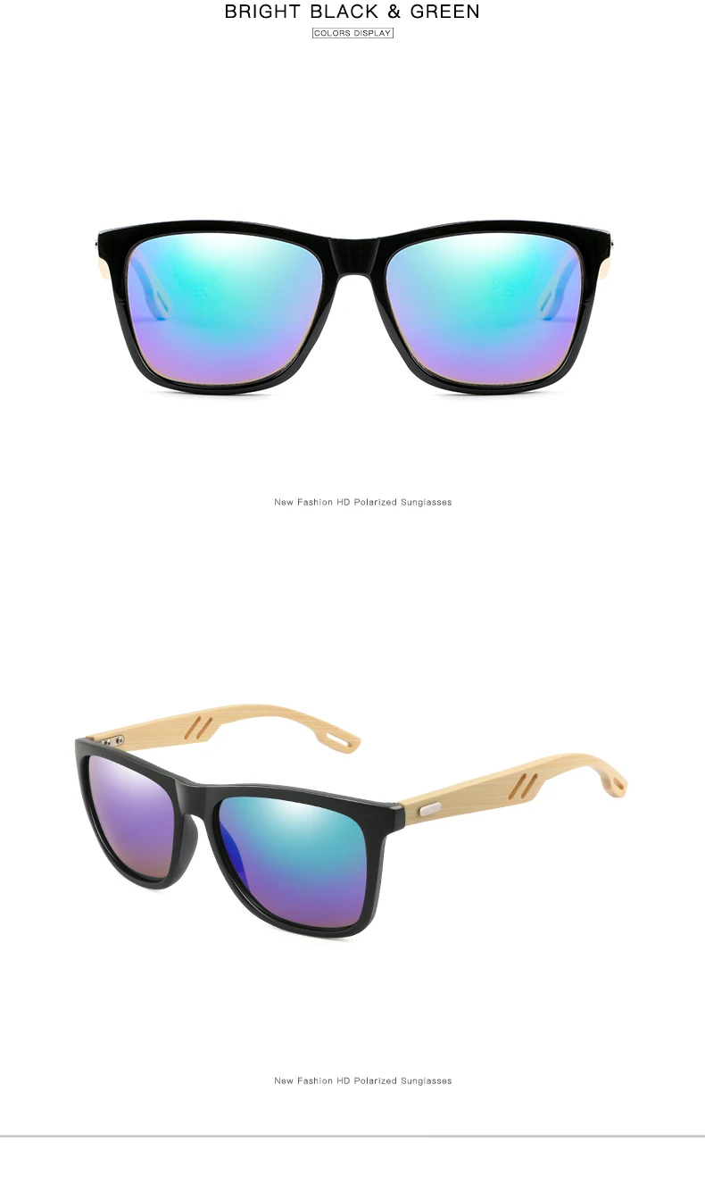 Ретро деревянные солнцезащитные очки, мужские бамбуковые солнцезащитные очки, женские брендовые дизайнерские спортивные очки, зеркальные солнцезащитные очки, солнцезащитные очки