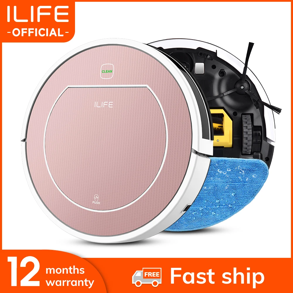 ILIFE V7s Plus Robot Vacuum Cleaner Sweep and Wet Mopping Floors&Carpet Run 120mins Auto Reharge,Appliances,Household Tool Dust|robot vacuum cleaner|vacuum cleanerrobot vacuum - AliExpress