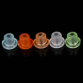 

100Pcs/Bag Silicone Grommet Rubber Tattoo Machine "T" Needle Pad Nipple Grommets Hat Body Art Accessory Tattoo Airbrush Needle