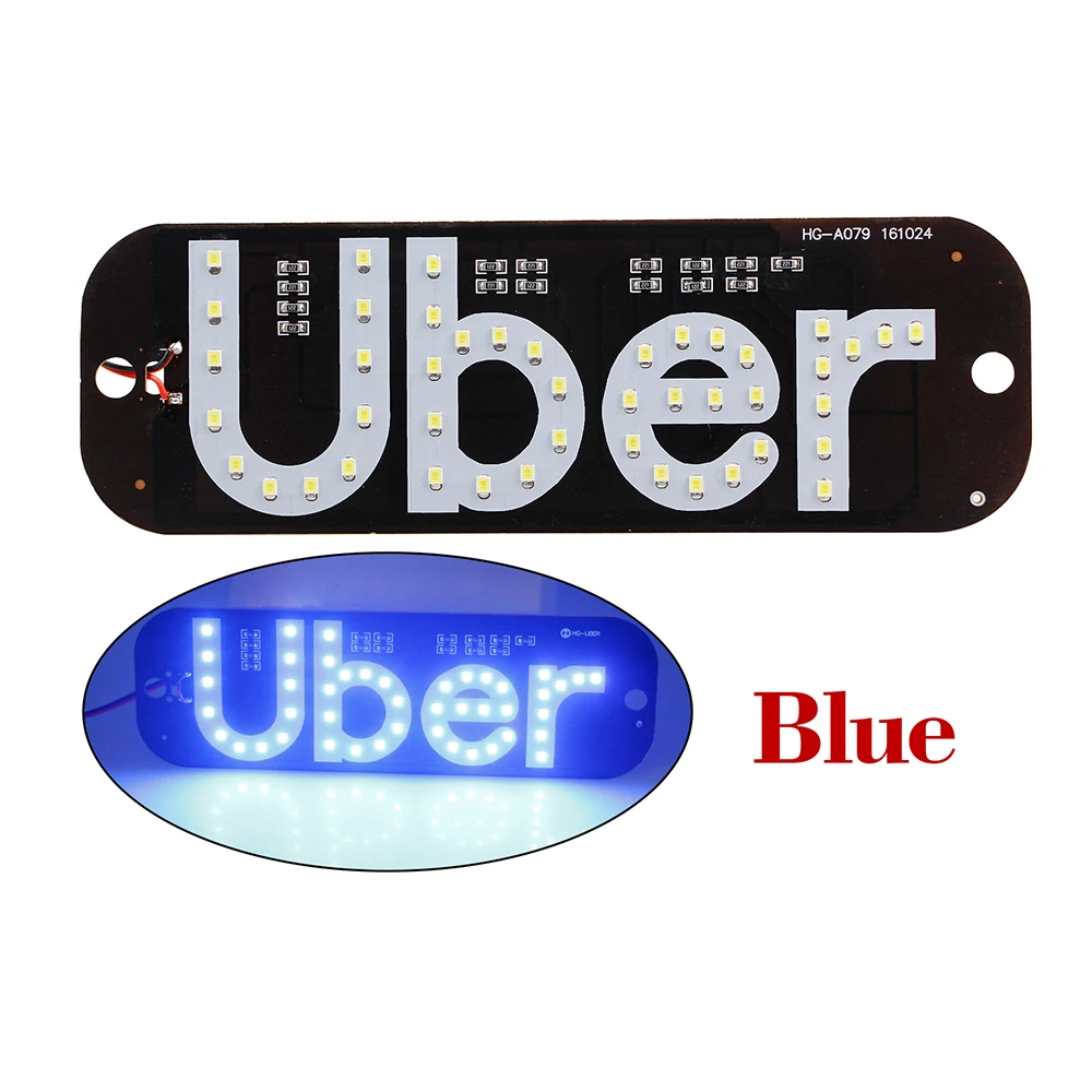 AOTOMONARCH 10 шт. Uber такси светодиодный панельный светильник лобовое стекло автомобиля кабина световой индикатор сигнальный светильник синий белый зеленый красный 12 В CJ - Цвет: 10PCS Bule