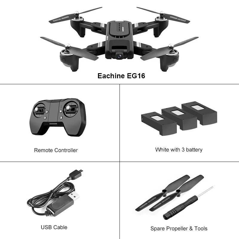 Eachine EG16 WINGGOD gps 5G Wi-Fi FPV с 4K HD камерой оптическое рассредоточенное позиционирование режим удержания высоты Радиоуправляемый Дрон Квадрокоптер RTF - Цвет: 3 Battary