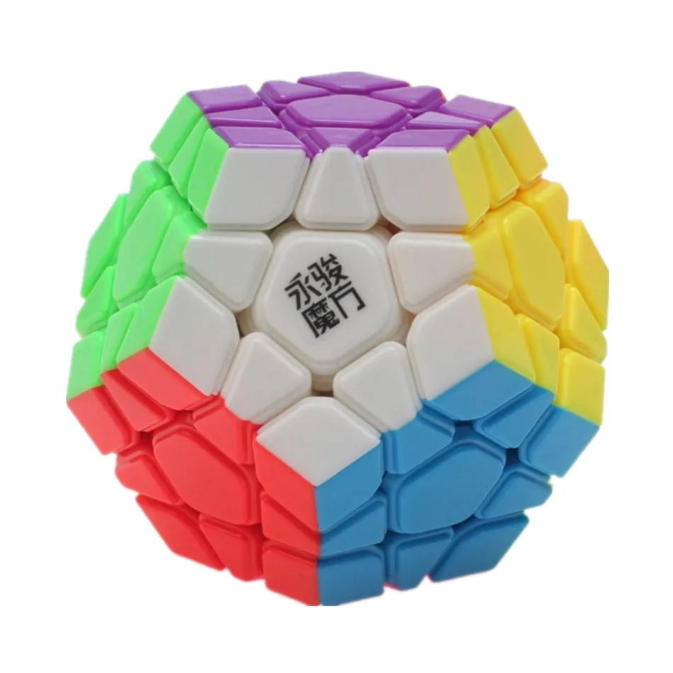 YongJun YJ YUHU 3x3x3 магический куб-мегаминкс Додекаэдр скоростные кубики головоломки игрушки для детей-цветные профессиональные - Цвет: Stickerless