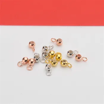 

DIY pearl accessories S925 sterling silver imported silica gel adjustment ball preparation with needle box O chain necklace