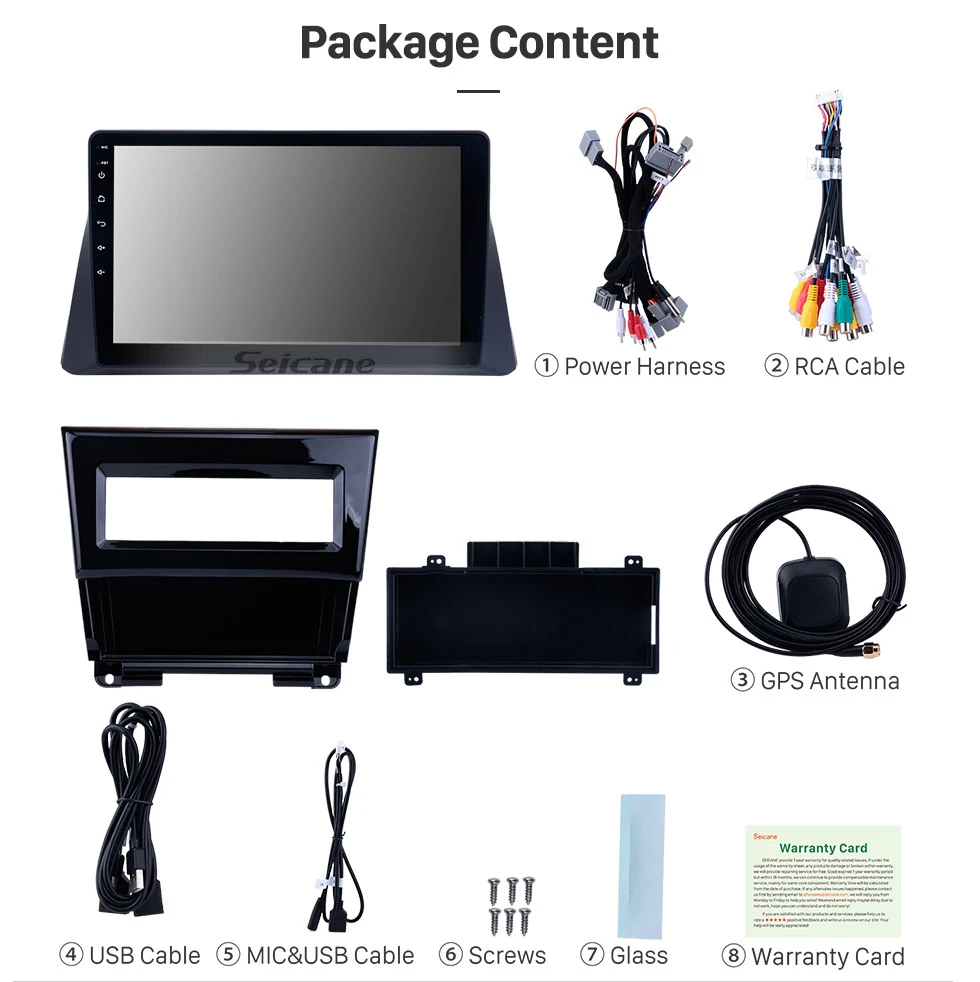 Top Seicane 4G Android 9.0 10 Inch Car DVD Player For 2008-2013 Honda Accord 8 4G RAM /2G RAM Car Radio GPS Navigation 17