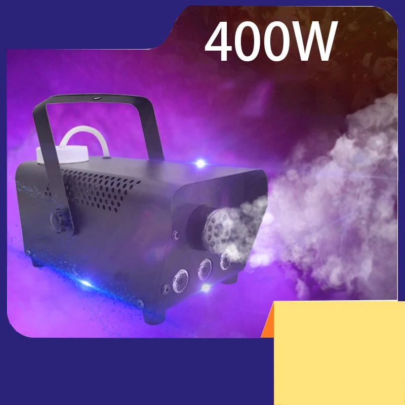  Wireless Control LED 400W Fog Smoke Machine Remote RGB Color Smoke Ejector LED DJ Party Stage Light