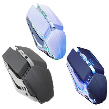 

2.4GHz USB Wireless Rechargeable Mechanical Gaming Mouse 7 Color Breathing Light 3 Gear DPI Adjust Silent Optical Mouse