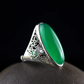 

Thai Silver Sterling Silver Jewelry Palace Old Silversmith Style Restoring Ancient Ways Big Star Pulp Female Ring Ring Res