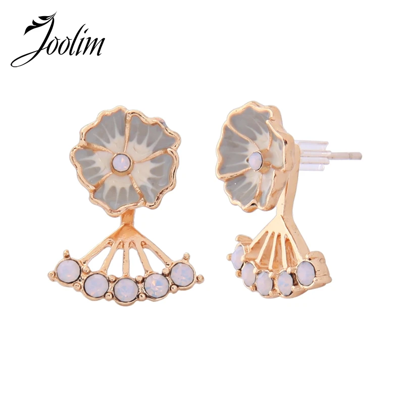 

JOOLIM 2 in 1 Convertible Flower Jackets Earrings for Women Design Jewelry