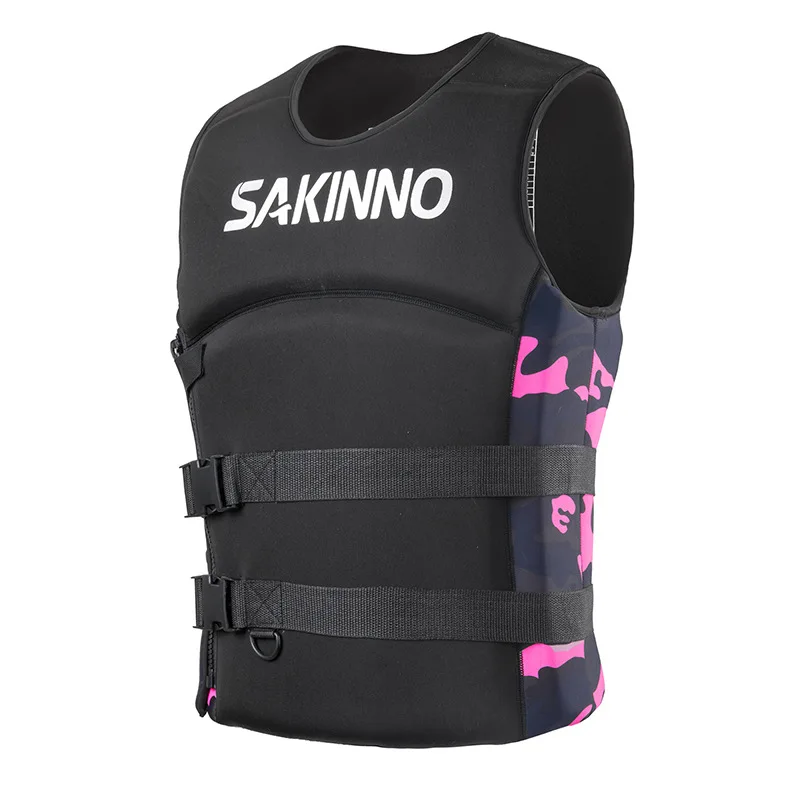 Neoprene Life Jacket for Adults and Children Buoyancy Swimming Boating Skiing Drifting Survival Suit S-XXXL