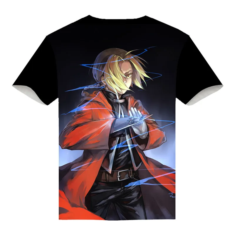 

Anime Fullmetal Alchemist T-Shirt Edward Steel Full Metal Alchemist Comic Tshirts Unisex T Shirt （Asian Size）