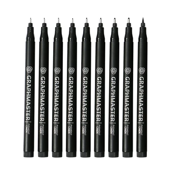 

Black Pigment Liner Fineliner Ink Pens, Fine Point Drawing Pens Marker Pen for Sketching, Anime, Manga, Comic, Artist