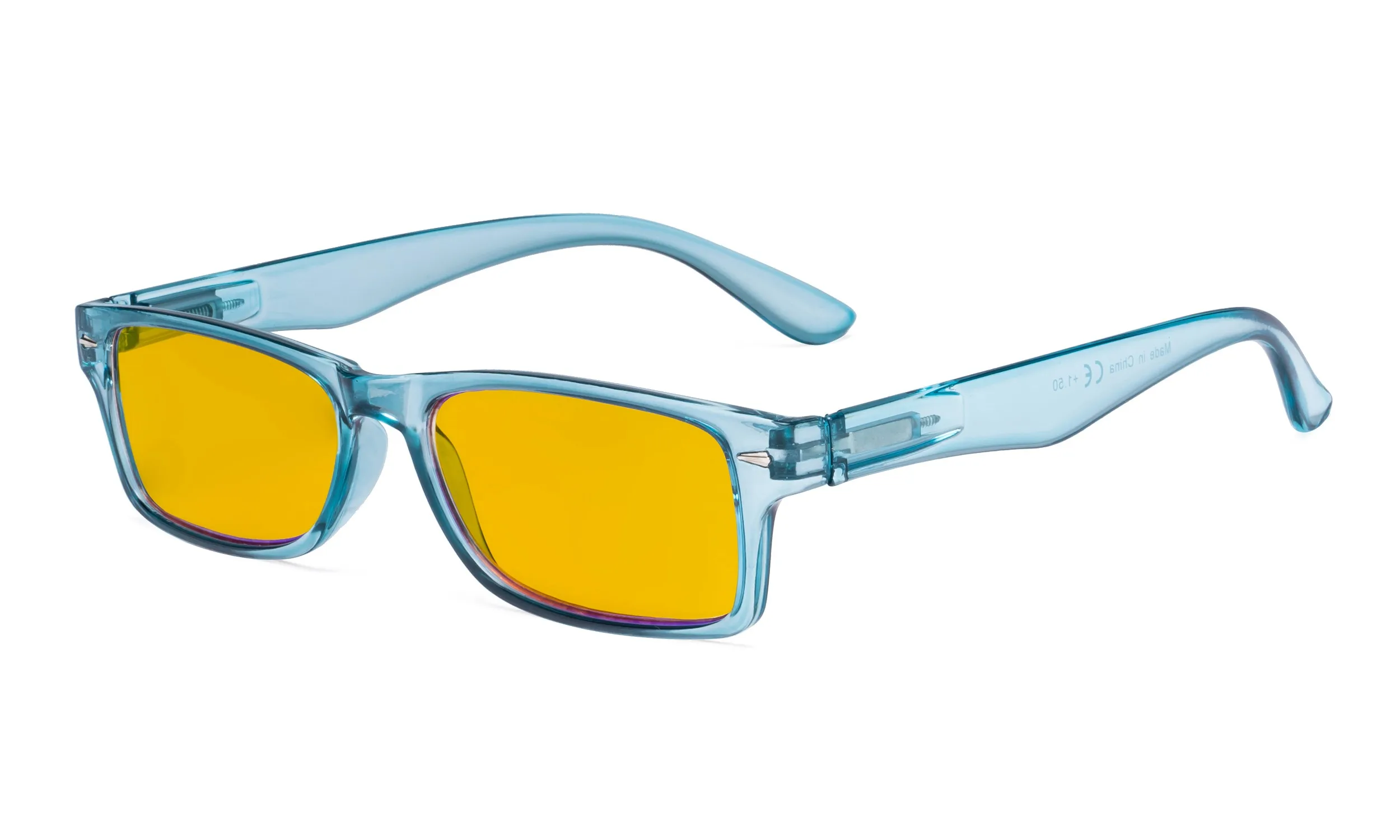 Blue HP066 Eyekepper женский синий светильник, блокирующие очки для чтения с янтарным тонированным фильтром, дизайнерские компьютерные очки для чтения женщин - Цвет оправы: Blue