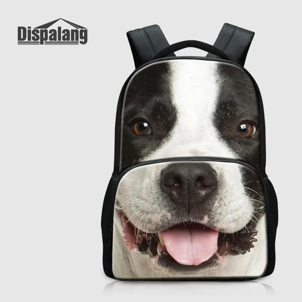Backpack14 Dispalang женский рюкзак для ноутбука с принтом собаки, парусиновые школьные сумки для девочек-подростков, индивидуальный дизайн, школьный рюкзак 17 дюймов - Цвет: Backpack14