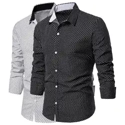 Disputent мужские облегающие деловые повседневные рубашки на пуговицах с длинными рукавами мужские повседневные рубашки с длинными рукавами