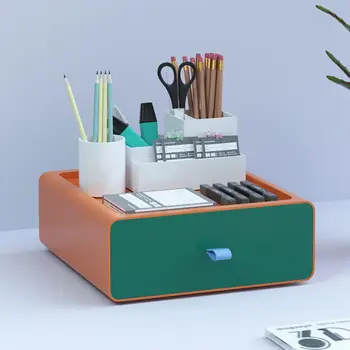 

Large Capacity Cosmetic Storage Box Plastic Drawer Style Student Stationery Cosmetic Organizer Desktop Storage Box for Sundries