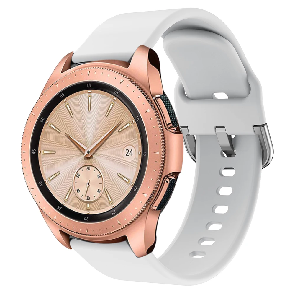 Для samsung galaxy watch 42 мм Замена для силиконового ремешка 20 мм для samsung galaxy watch Active 2 40 мм 44 мм ремешок умные аксессуары