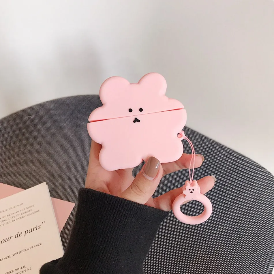 129U Чехол для наушников с 3d-кошкой для Airpods Pro, чехол, милый силиконовый мультяшный чехол для Apple Airpods Pro 3, чехол для наушников, Earpods, брелок - Цвет: 129U