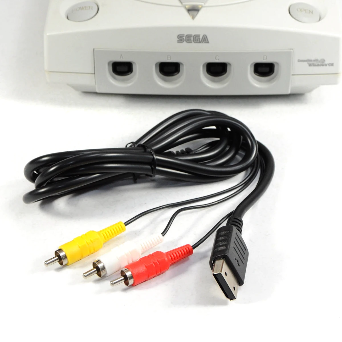 Игровая консоль SOONHUA 6FT 3RCA аудио видео кабель стерео композитный адаптер A/V TV для
