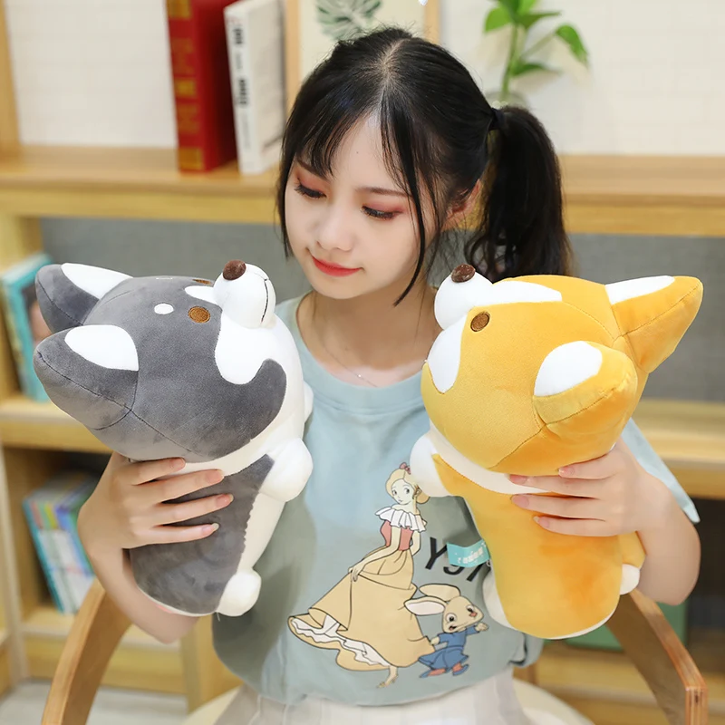 Очень милая плюшевая игрушка коргис набивная желтая короткая Подушка с