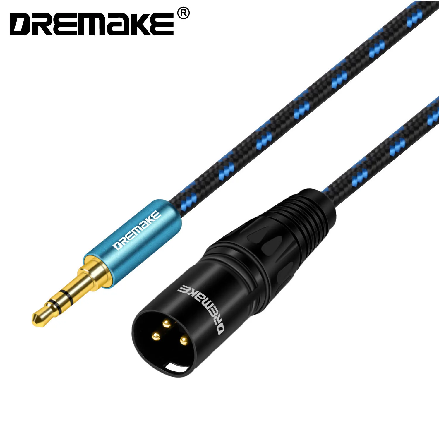 DREMAKE Aux 3.5mm Male to XLR 3-Pin Stereo Audio Cable 1/8&amp#39&amp#39 Mini Jack Unbalanced Converter Cord for Speaker | Электроника