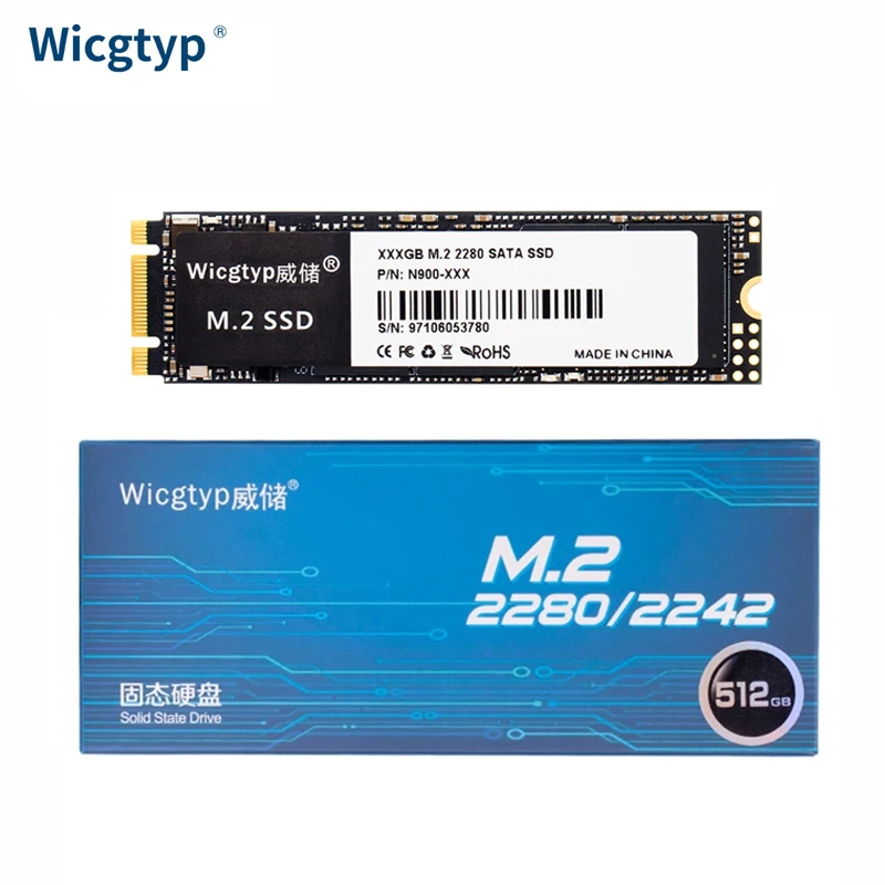 Жесткий диск Wicgtyp SSD M2 SATA3 ТБ 64 ГБ 128 256 512 HD HDD M.2 NGFF ssd m2 2280 Внутренний твердотельный