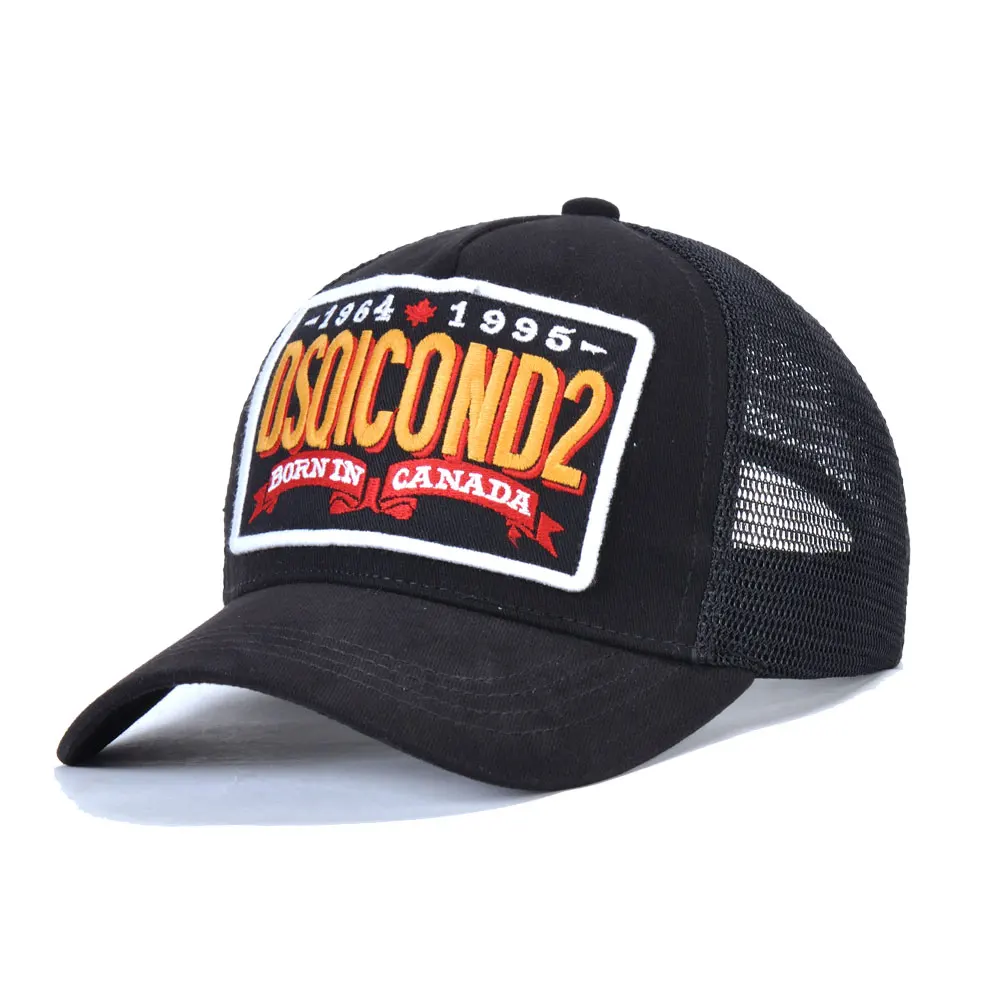 DSQICOND2 бренд DSQ Casquette шапки Твердые шапочки с узором буквы DSQ2 Casquette папа хип хоп бейсбольный колпачок для крышки для Ma