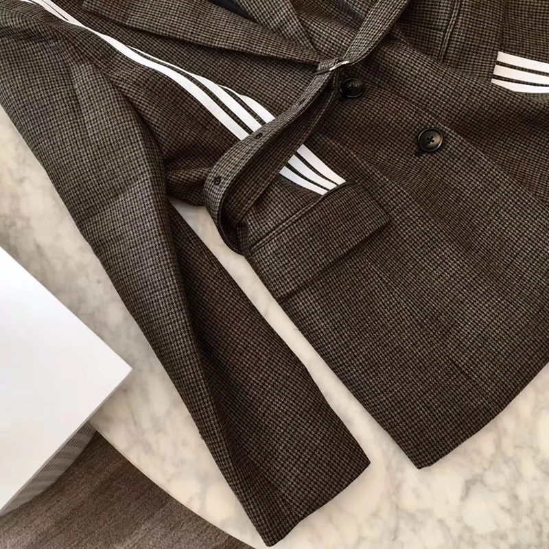Famous Brand Designer Jacket for Women Long Sleeve Formal Office Lady Coat new Women Single Breasted Slim Jacket