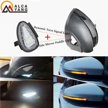 

1/set Error Free LED Dynamic Side Rearview Mirror Blinker Indicator Sequentail Puddle Light For VW GOLF 6 MK6 GTI R32 Touran