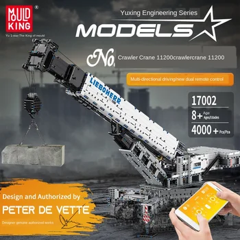 

4000PCS Technic Car Series Huge Crawler Crane Truck Model Building Blocks Compatible Lepining 42042 APP Control Bricks Kids Toys
