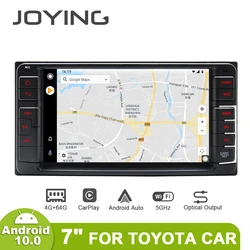Joying – autoradio 7 ", Android 10.0, 4 go/64 go, GPS, unité centrale universelle, système de son, lecteur multimédia, pour voiture Toyota, Camry RAV4 Corolla 