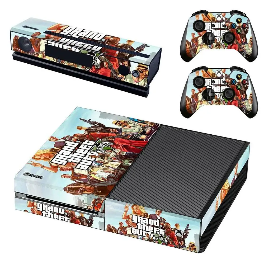 Наклейка для xbox one s GTA 5 виниловые наклейки для кожи Pegatinas Adesivos для xbox one консоль Kinect два контроллера
