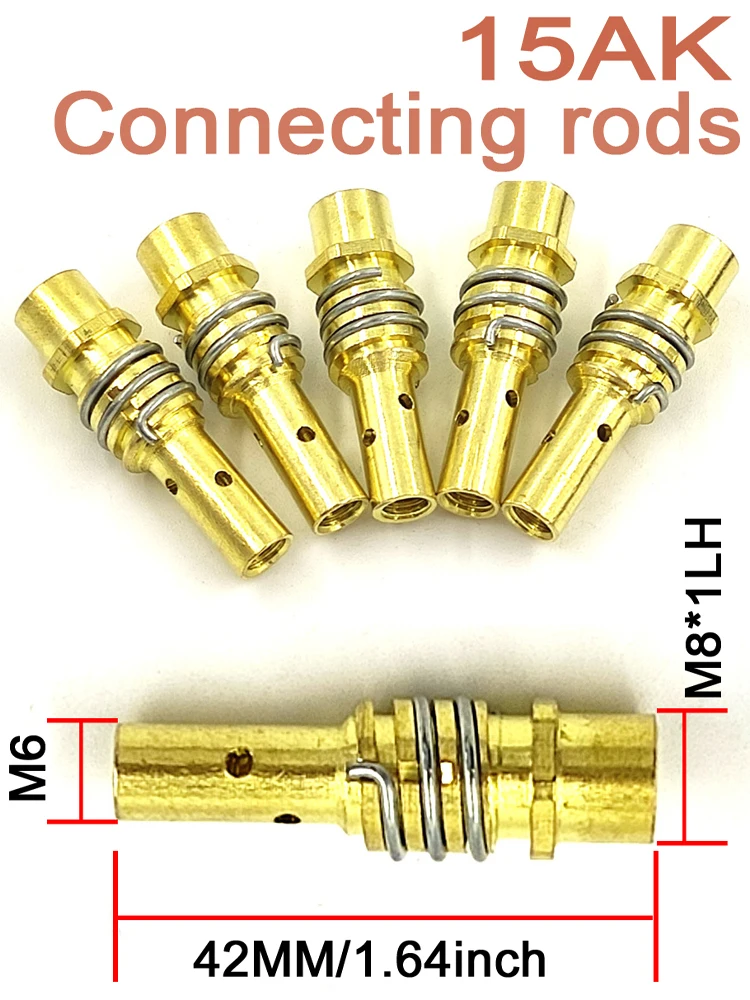 Welding Torch Nozzle Part Kit 19Pcs Conical Nozzle Sleeve Rod Tool Set For Binzel 15AK MIG MAG Welding Torch Welder Accessories gas torch welding torch