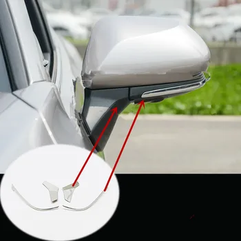 

ABS Chrome Car Rearview mirror decoration strip Cover Trim Sticker car styling 4pcs For Toyota Camry 2019 2020 accessories