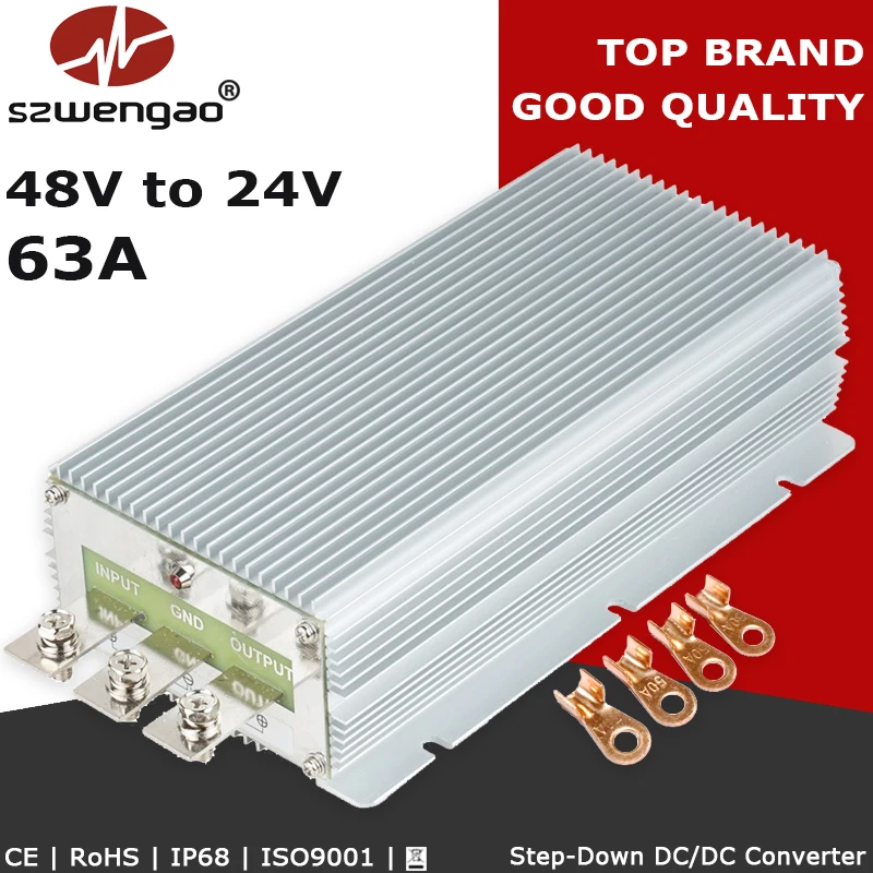 売れ筋ランキング Szwengaoハイパワー48に24v 50a 63a Dc Dcコンバータステップダウン電圧レギュレータ1500用車ボート車 Electromotors Dc Converter Down Converter48v To 24v 即発送可 Dg Auto Fr