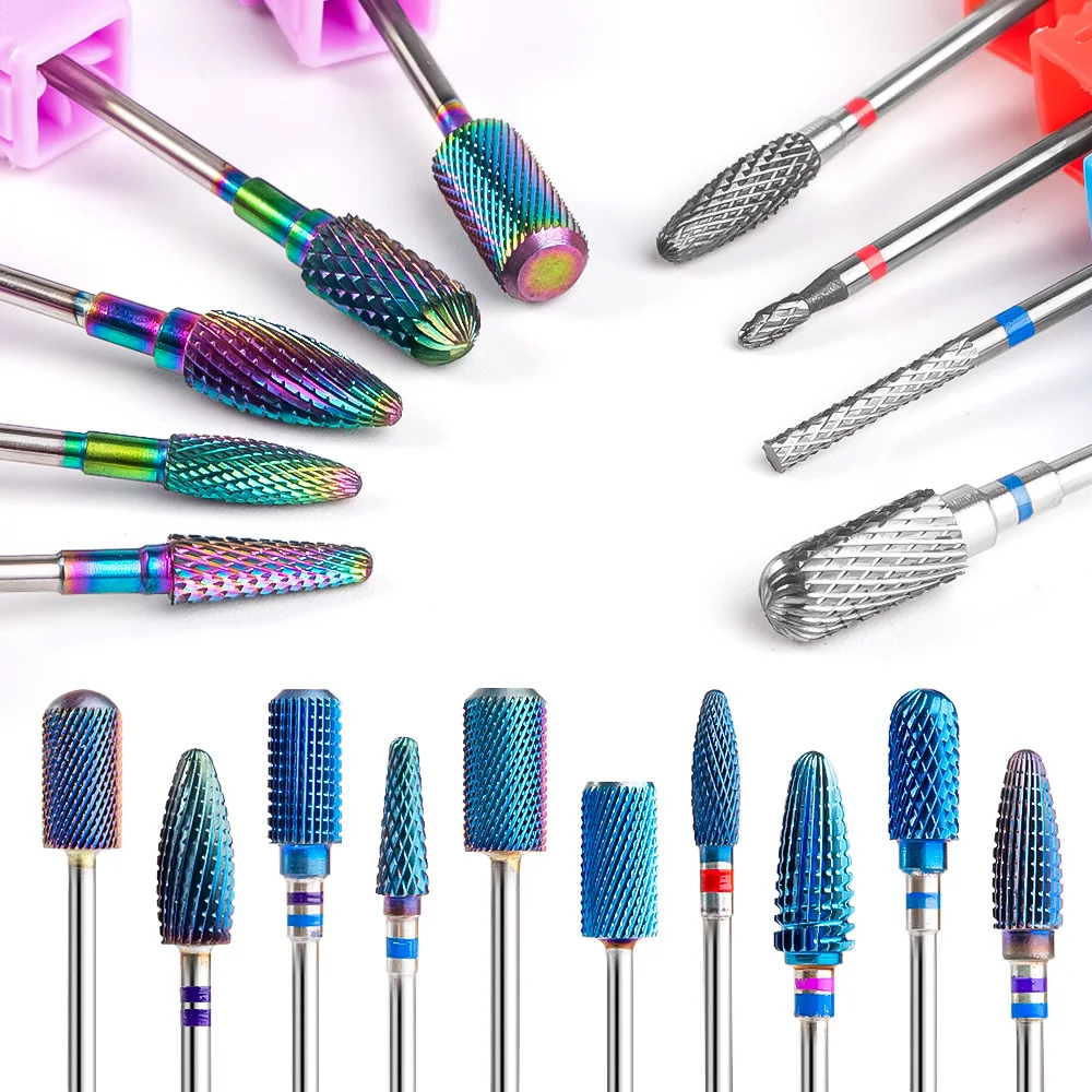 Tungsten Carbide Nail Drill Bits For Electric Drill Manicure Machine