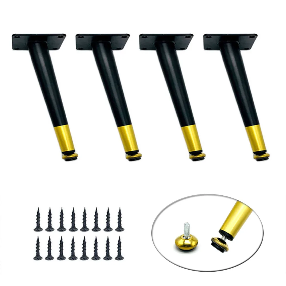 

1/4 шт. Heavy Duty ножка для мебели металлические ножки мебели косой зауженные диван ножки для кофейного столика верхнего края голенища; ТВ скамья шкаф комод
