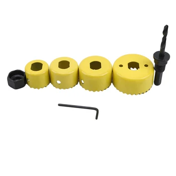 

6pcs Hole Opener Creative Saw Blade Metal Oscillating Tool Blades Power DIY Cutting Tools Fit Power Saw