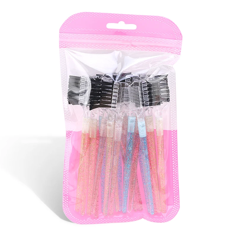 50/100Pc Brosse À Cils Jetable Brosses À Sourcils Arc-En-Ciel